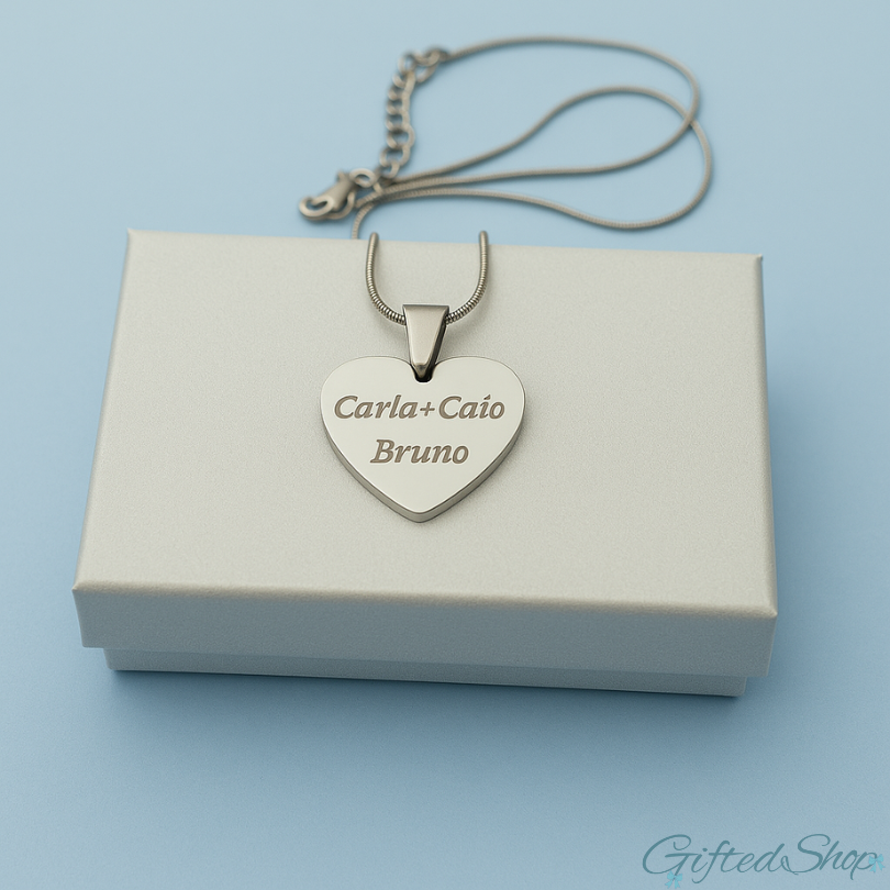 Collar con corazón Personalizado