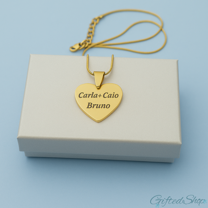 Collar con corazón Personalizado