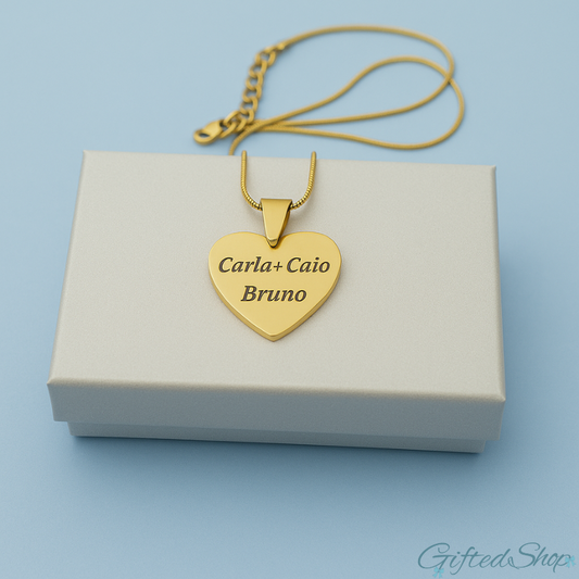 Collar con corazón Personalizado