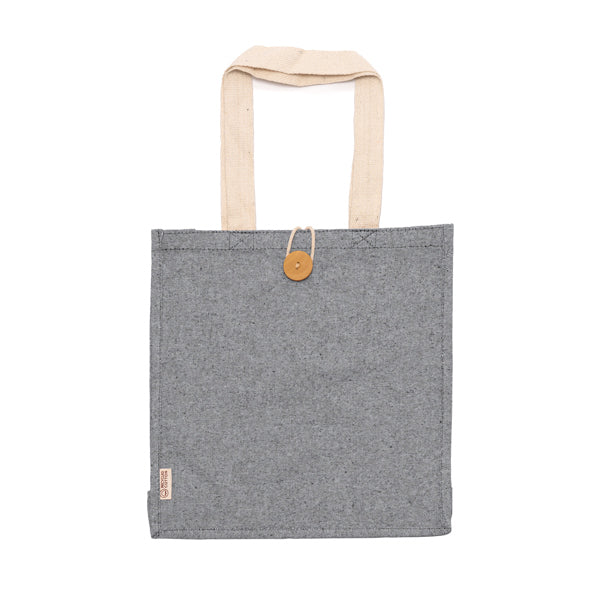 Bolso Tote Algodón Reciclado con Botón
