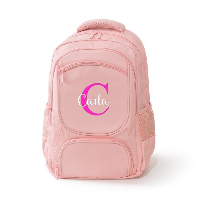 mochila escolar rosa