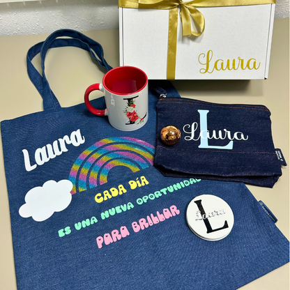 Caja Regalo Vaquera Personalizada | Kit Estilo Denim