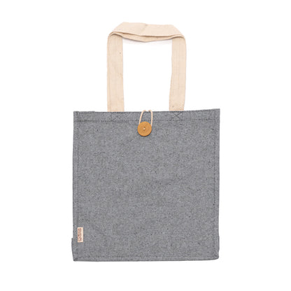 Bolso Tote Algodón Reciclado con Botón