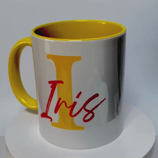 taza personalizada iris